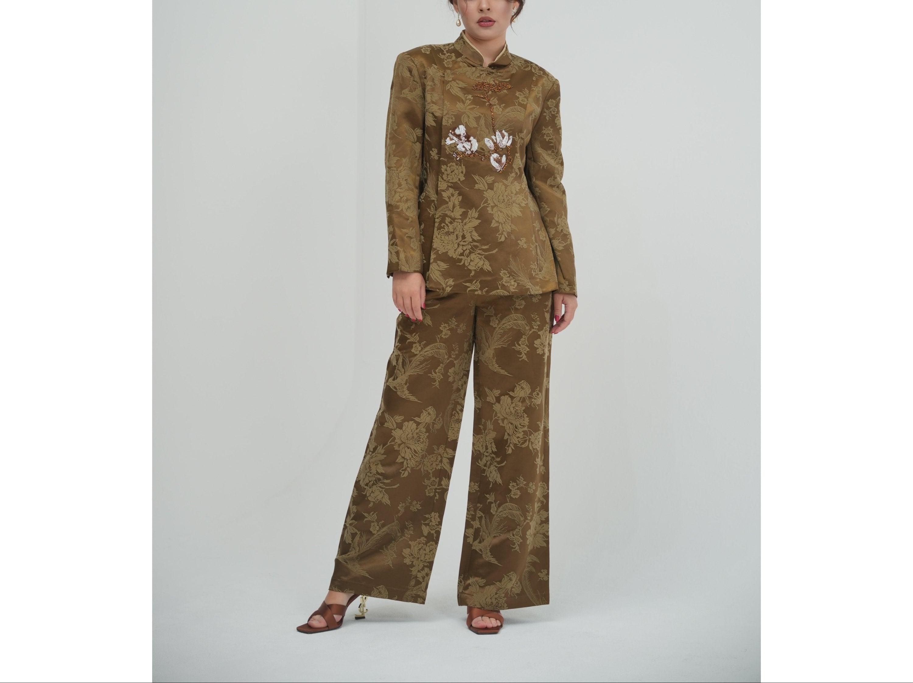 Embroidered Mandarian Tunic
