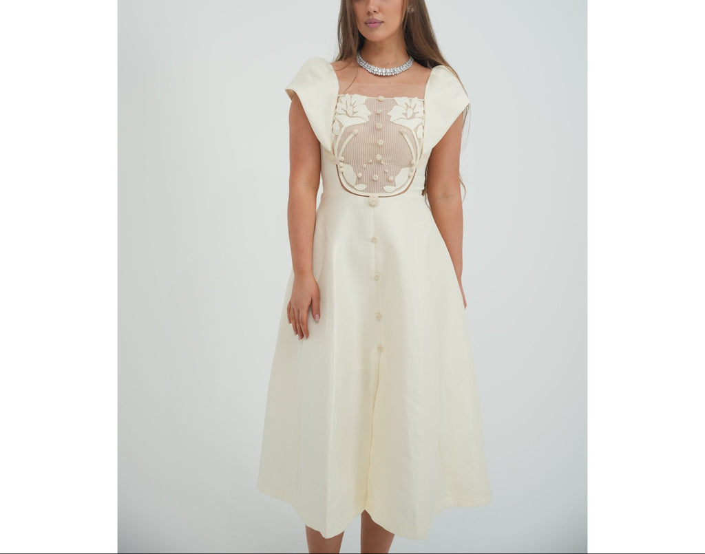 Sculpted Lace Midi