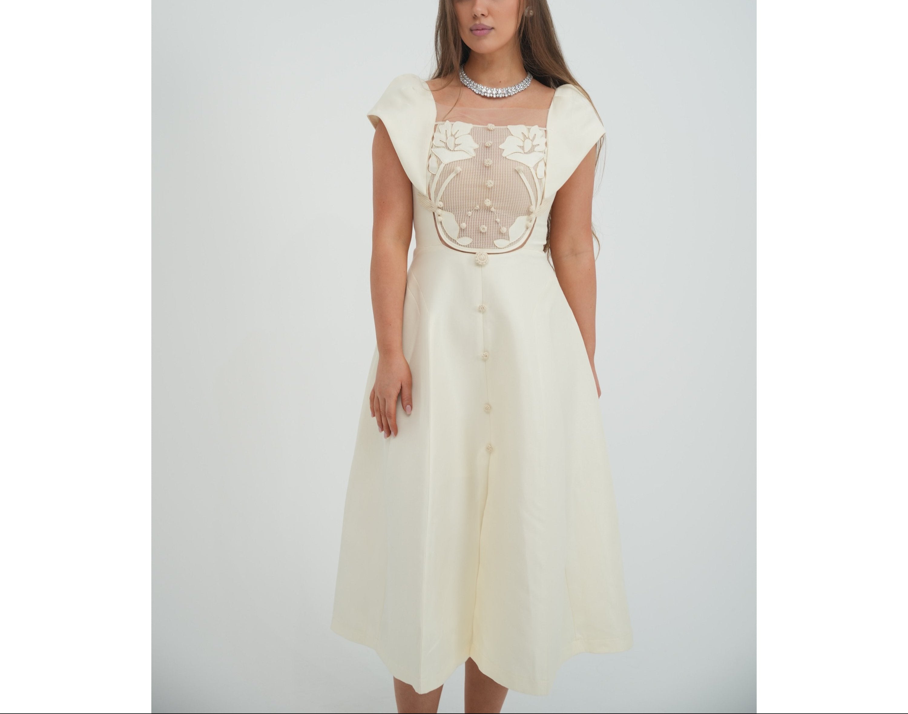 Sculpted Lace Midi
