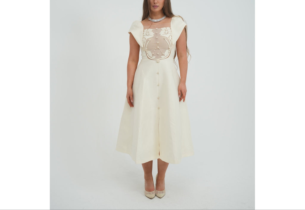 Sculpted Lace Midi