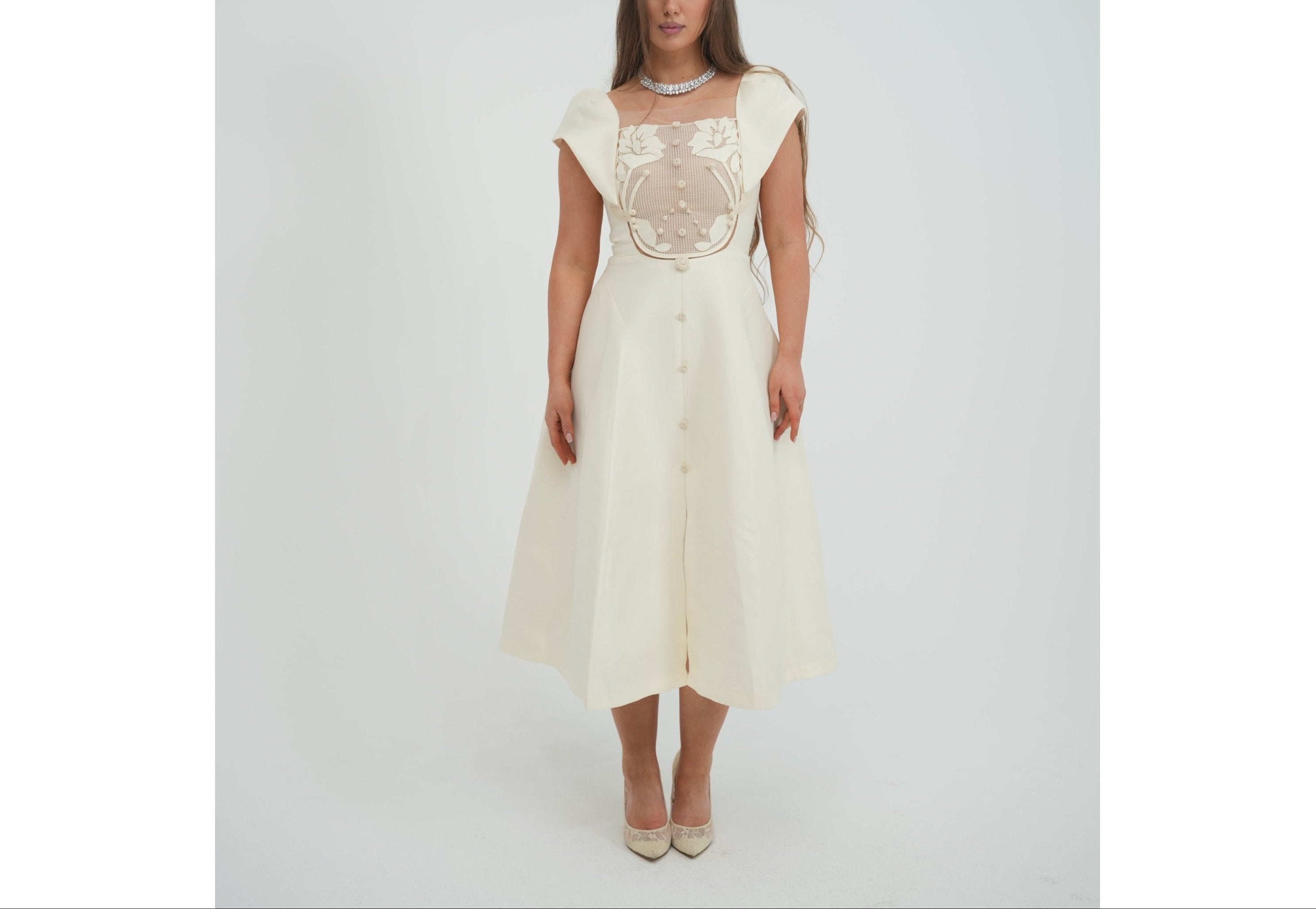 Sculpted Lace Midi