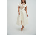 Sculpted Lace Midi