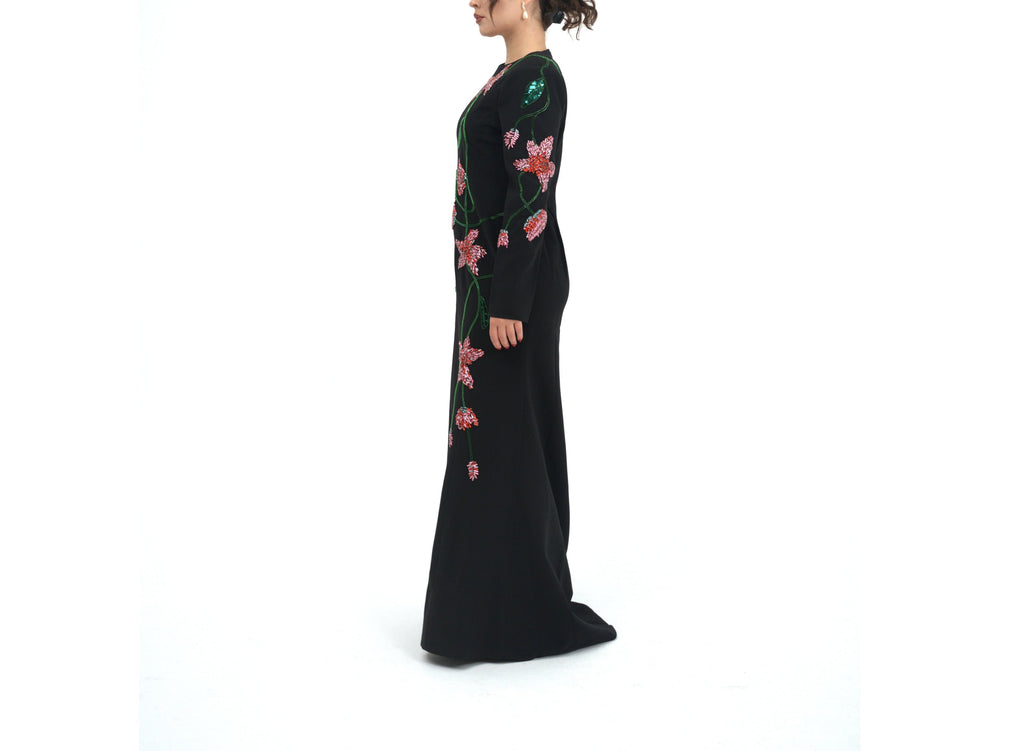 Silk Floral Dress