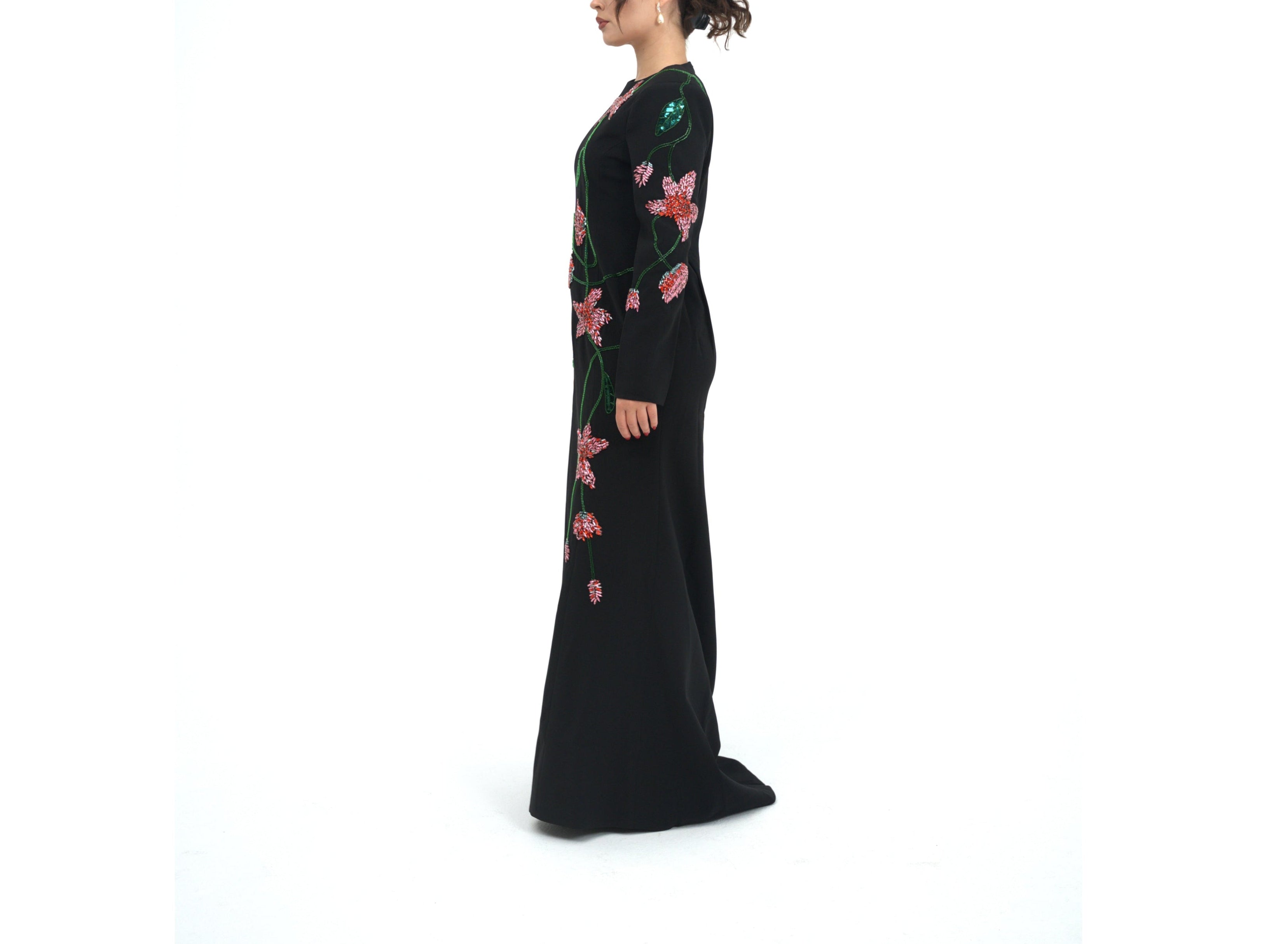 Silk Floral Dress