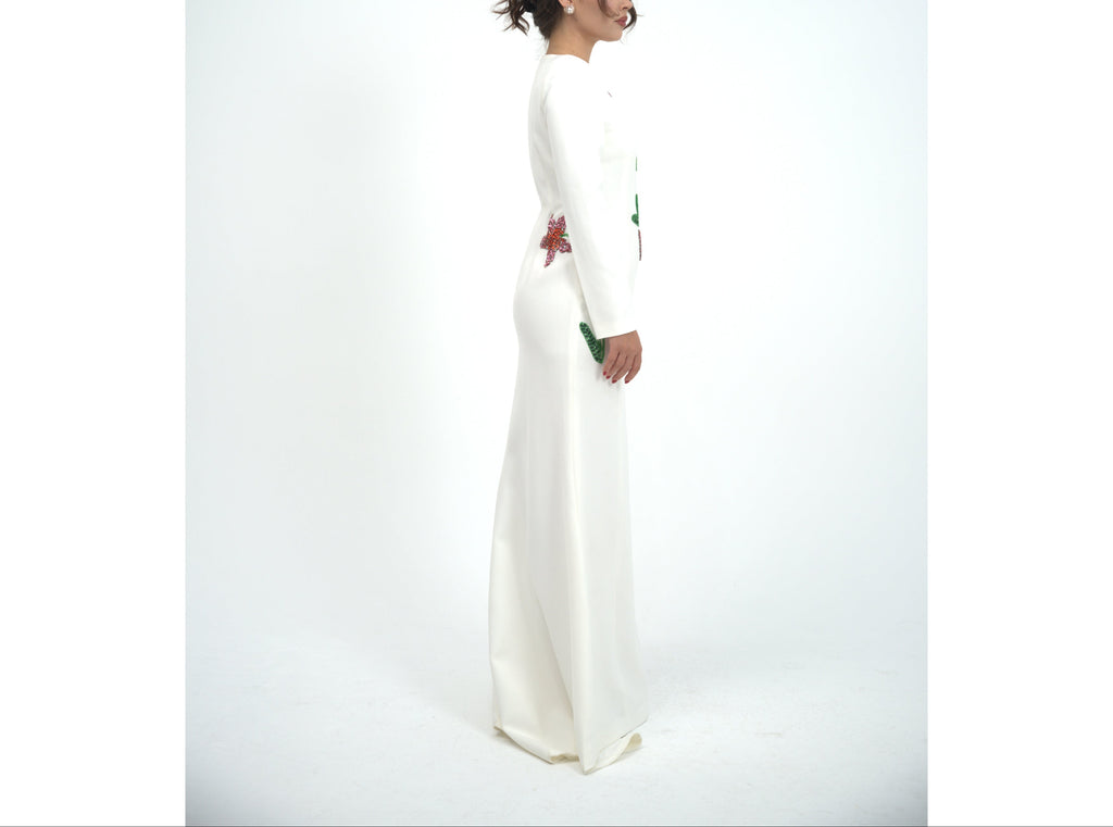 Silk Floral Dress