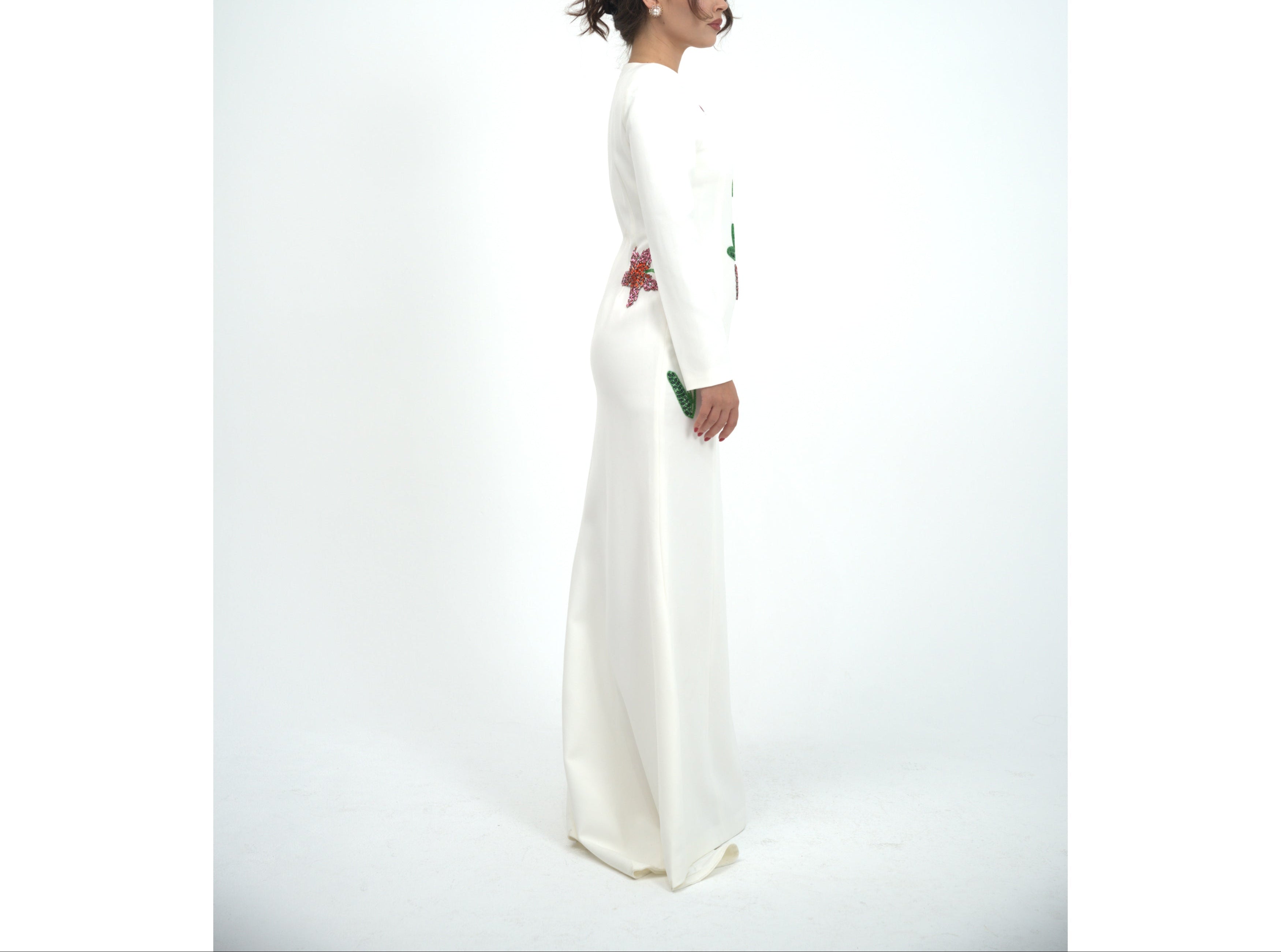 Silk Floral Dress