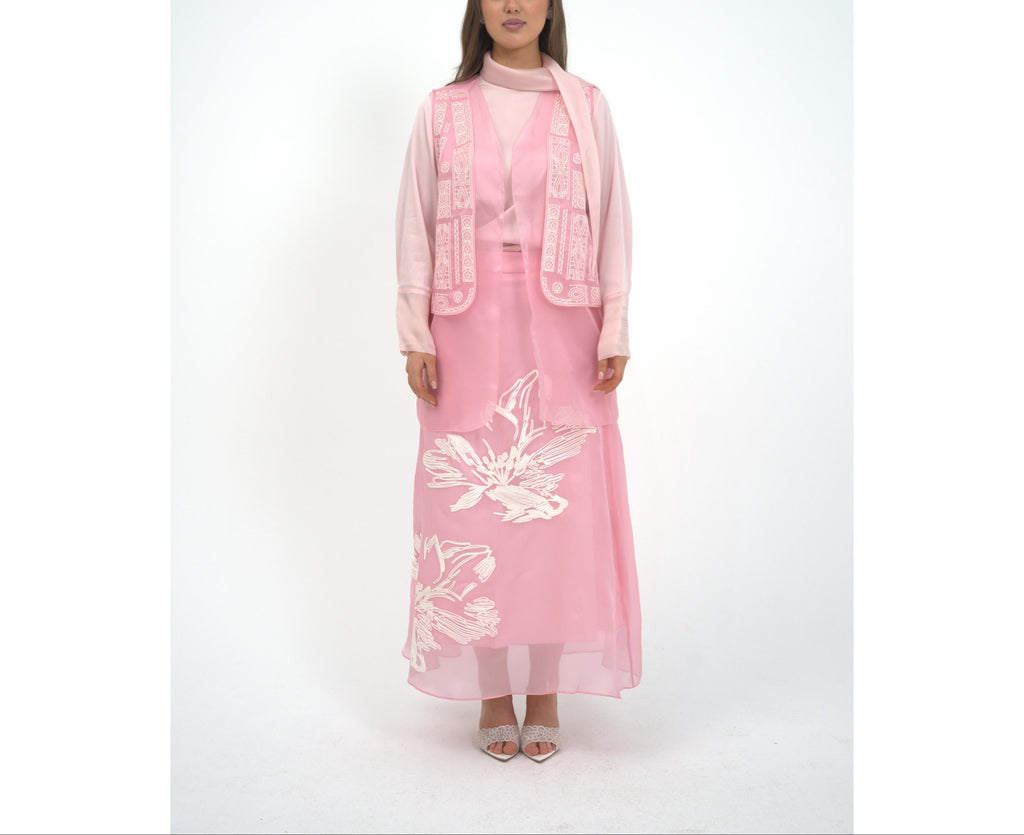 Geom Embroidery Cardigan