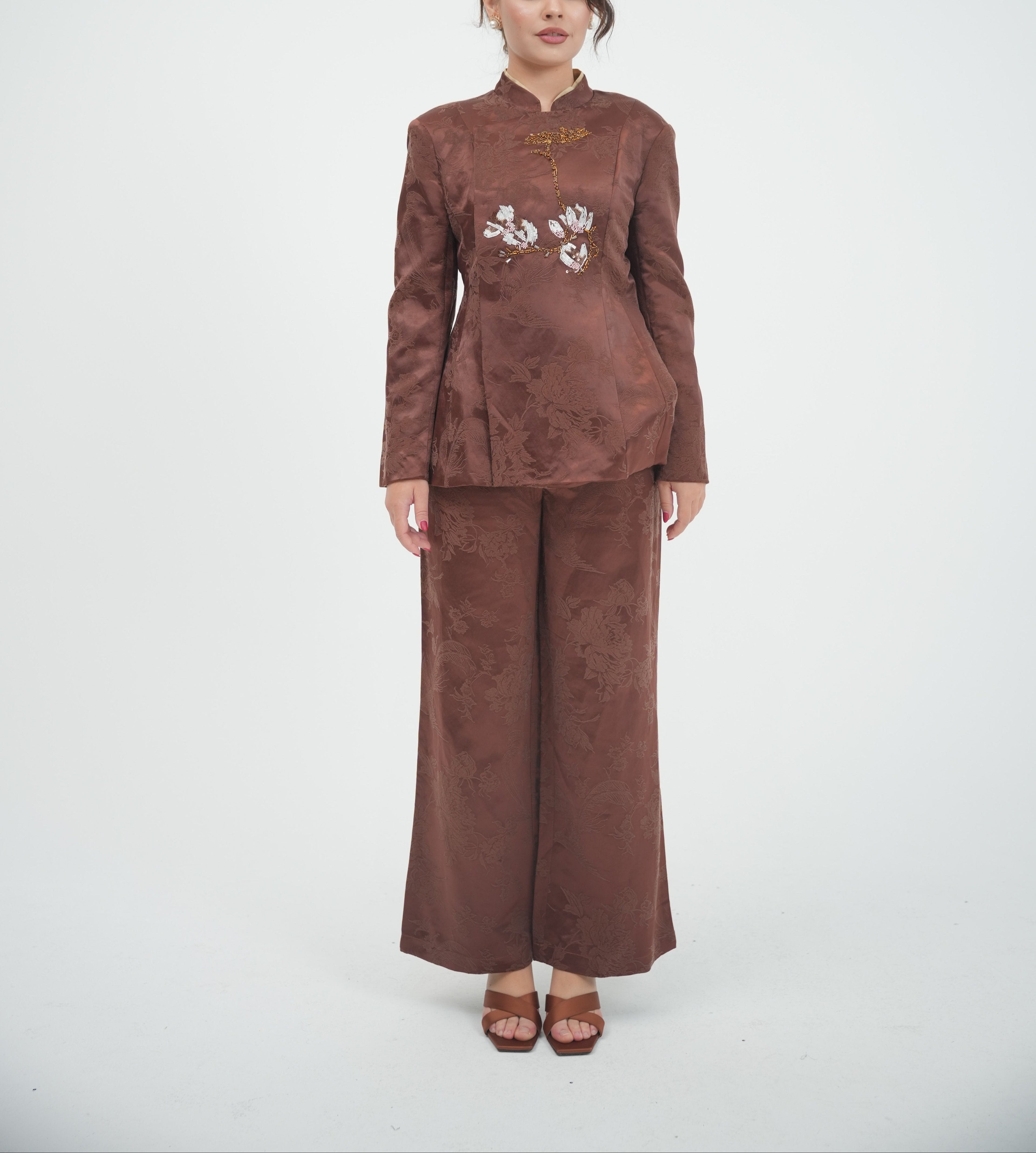 Embroidered Mandarian Tunic