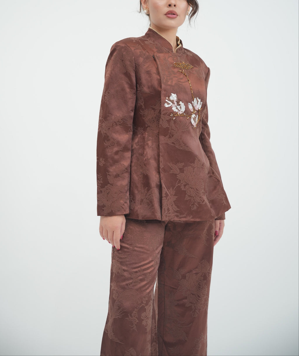 Embroidered Mandarian Tunic