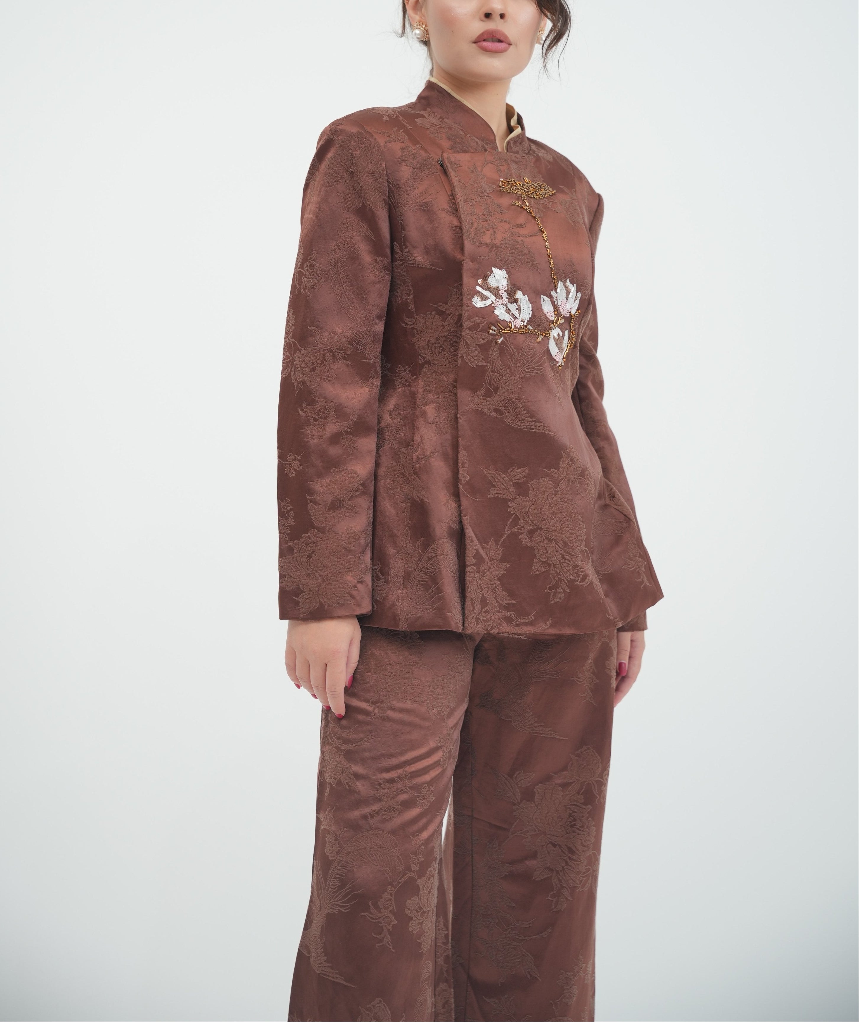 Embroidered Mandarian Tunic