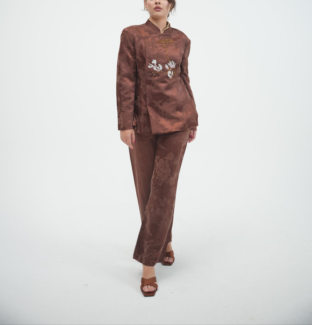 Embroidered Mandarian Tunic