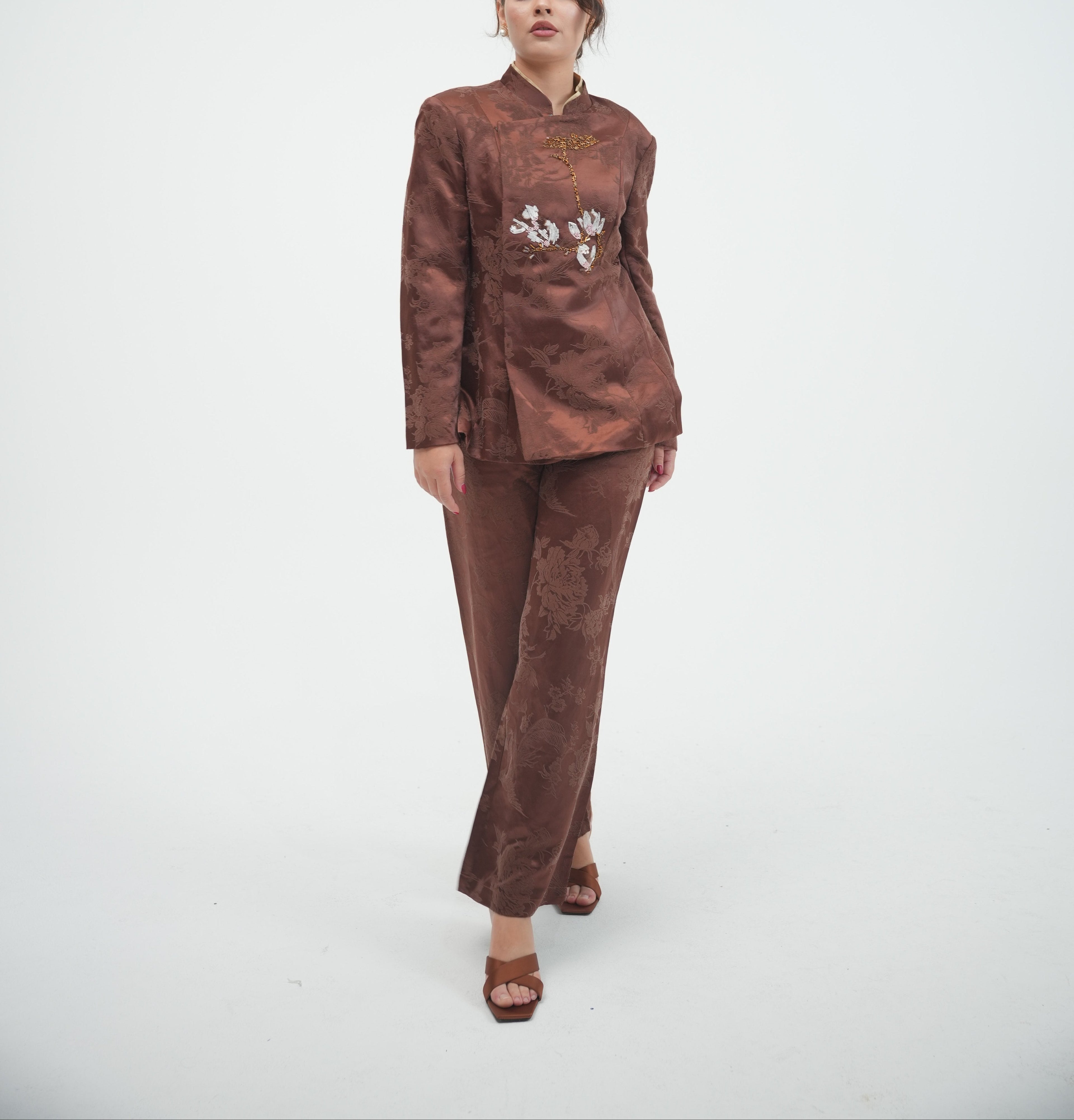 Embroidered Mandarian Tunic