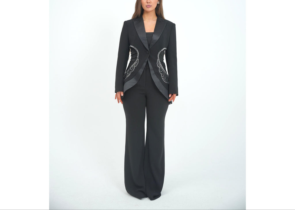 Black Rhinestone Set