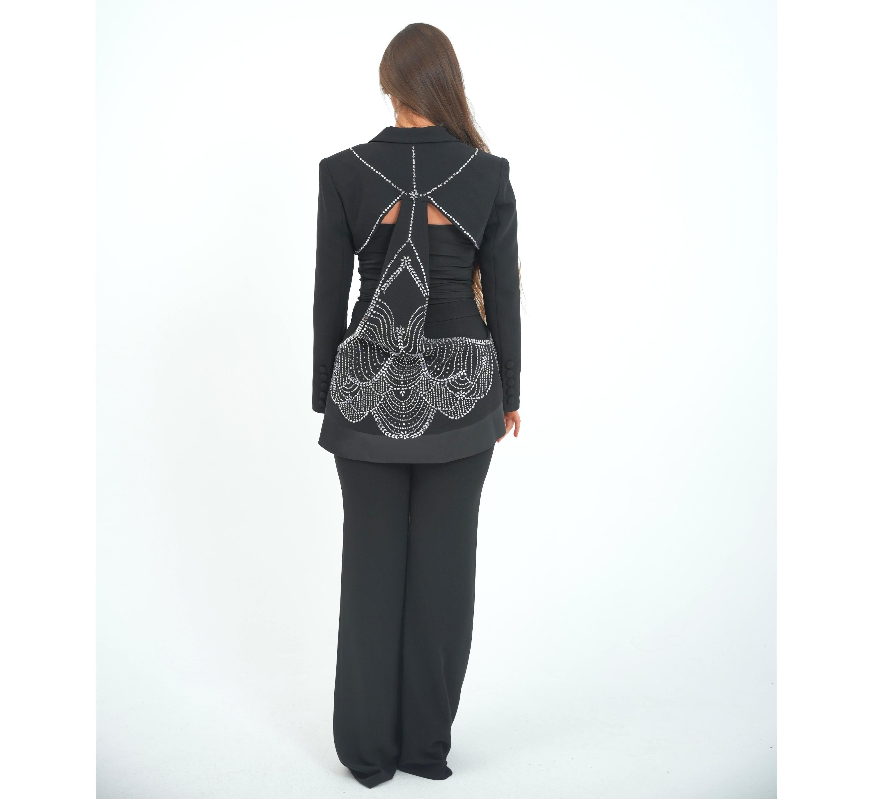 Black Rhinestone Set