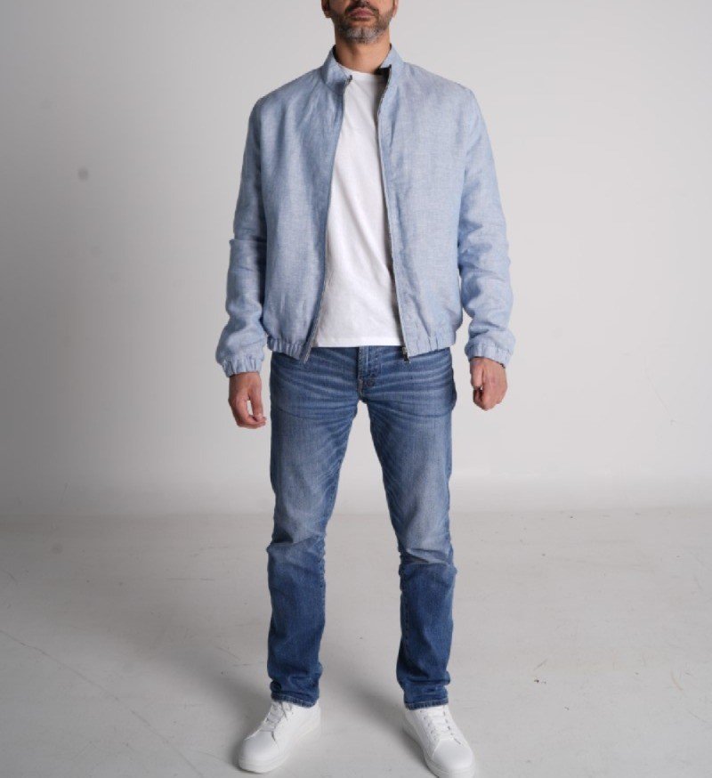 Breeze Reversible Linen Bomber