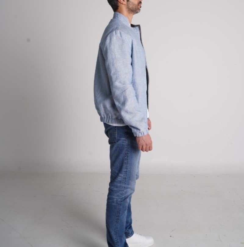Breeze Reversible Linen Bomber