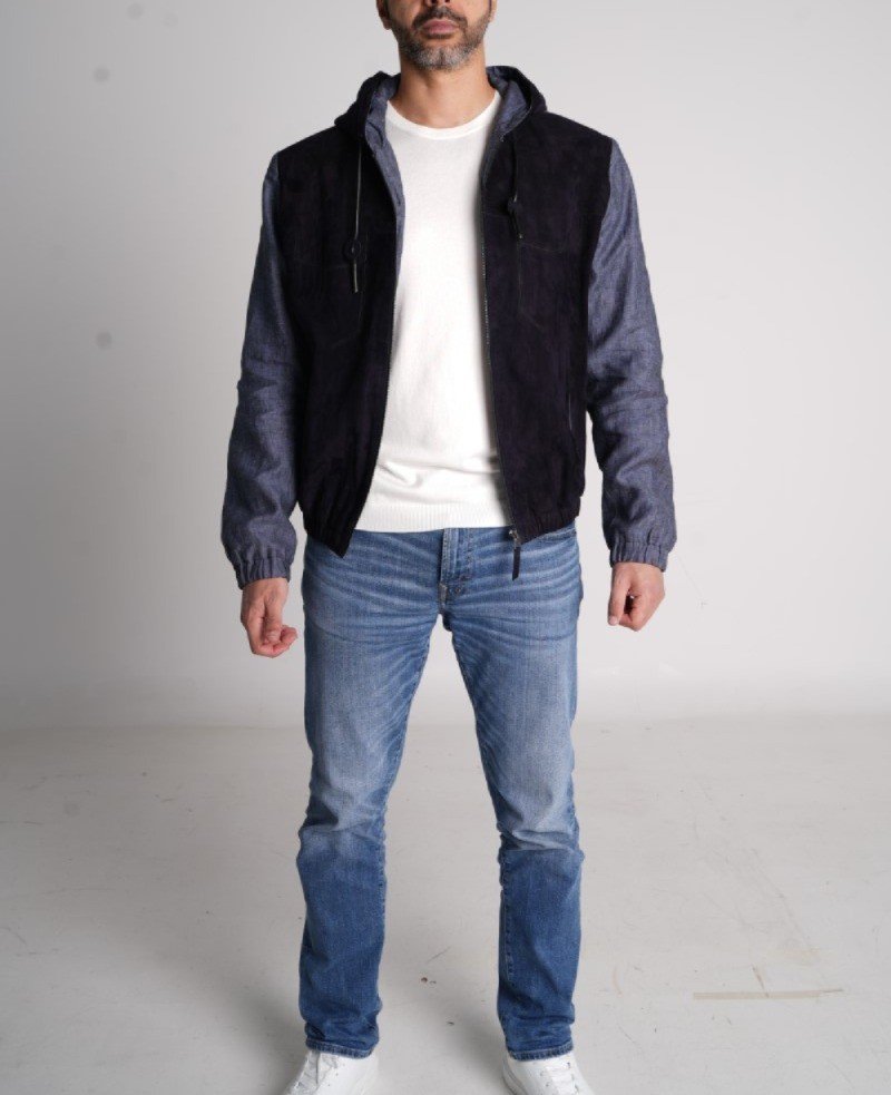 Shadow Suede Hybrid Hoodie