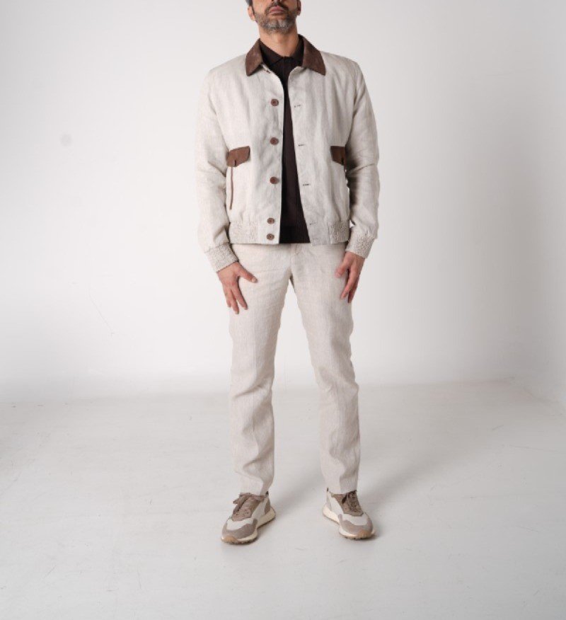 Sable Linen Field Jacket