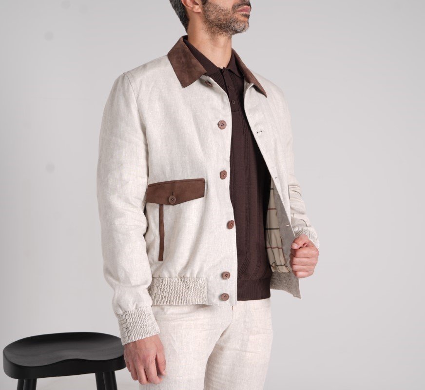 Sable Linen Field Jacket