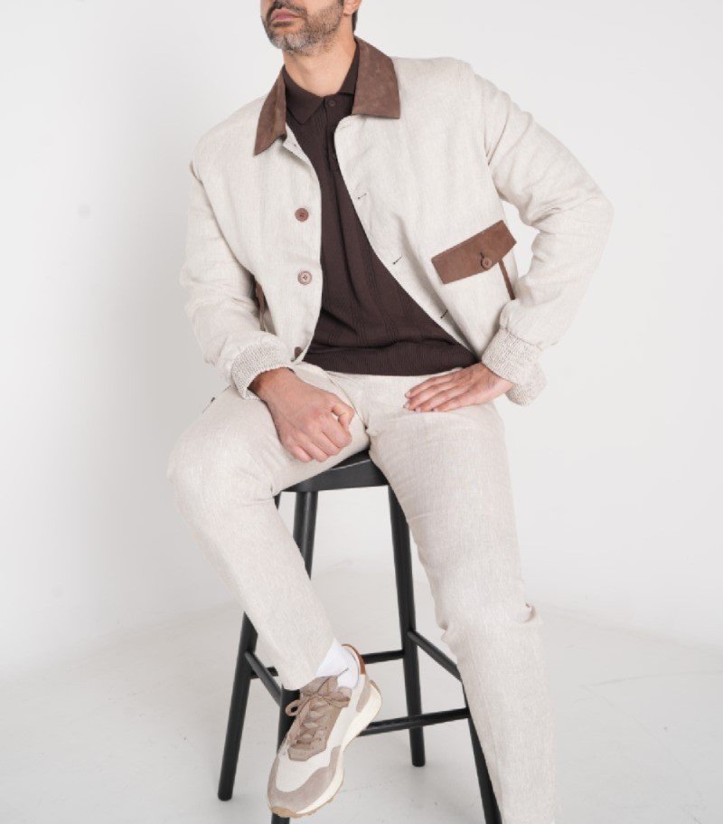 Sable Linen Field Jacket