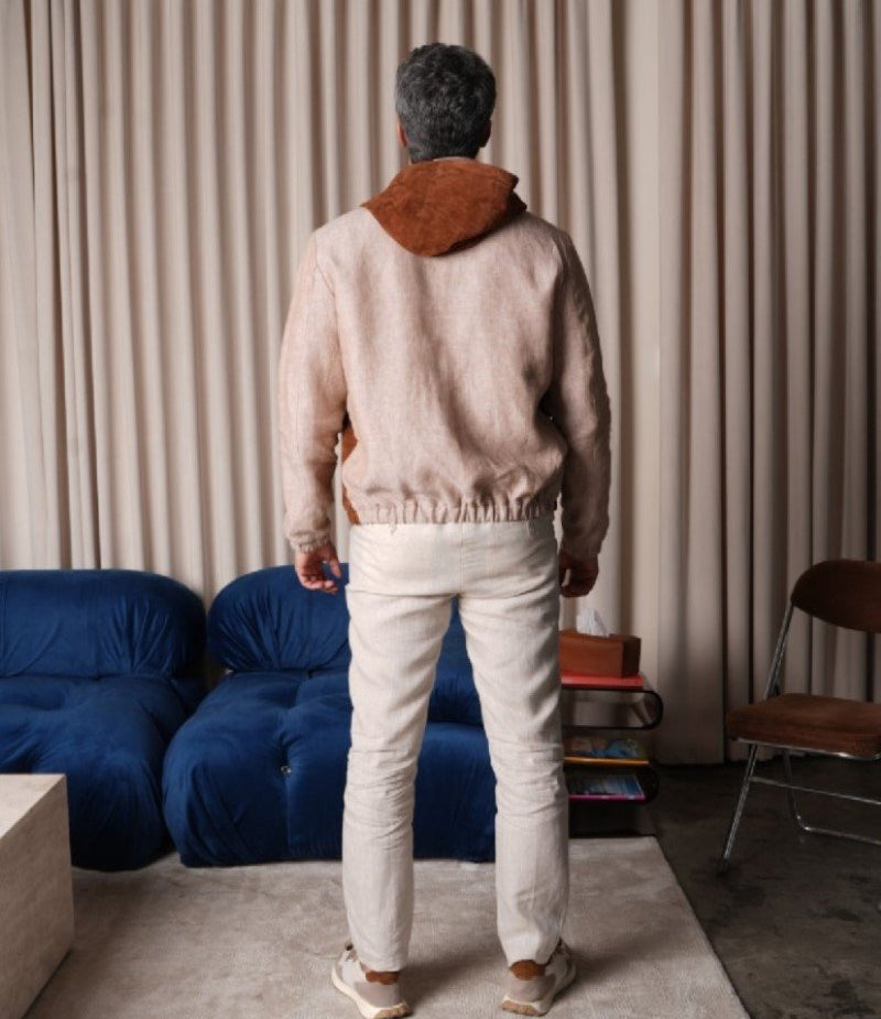 Terra Suede Linen Hoodie