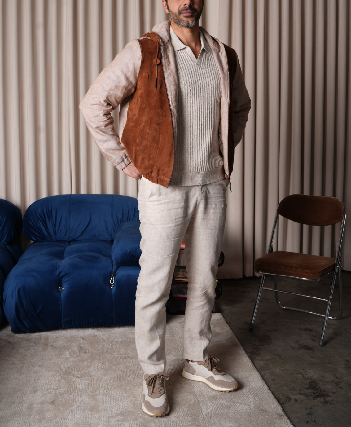 Terra Suede Linen Hoodie