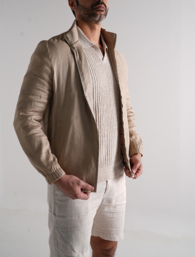 Coastline Linen Bomber