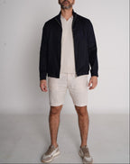 Midnight Linen Bomber