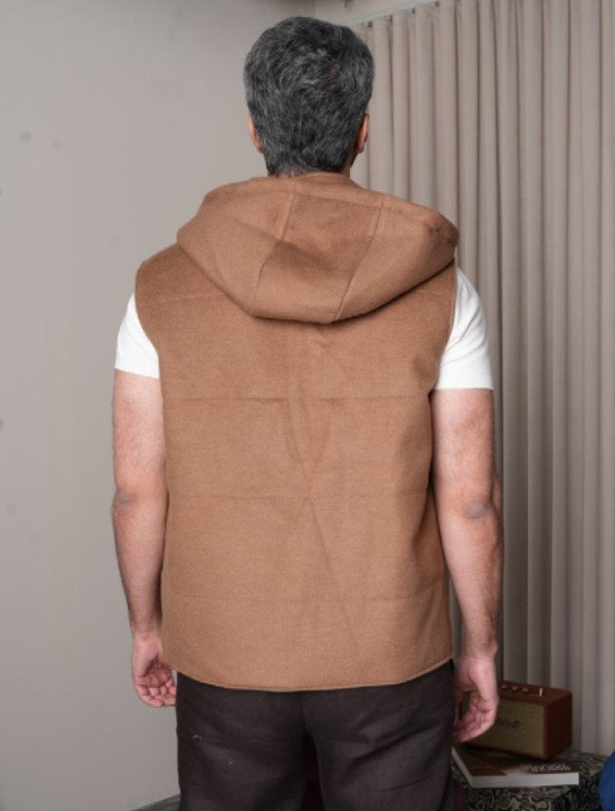 Soleil Cashmere Hooded Vest