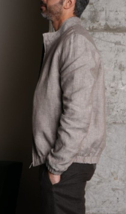 Dune Reversible Linen Bomber