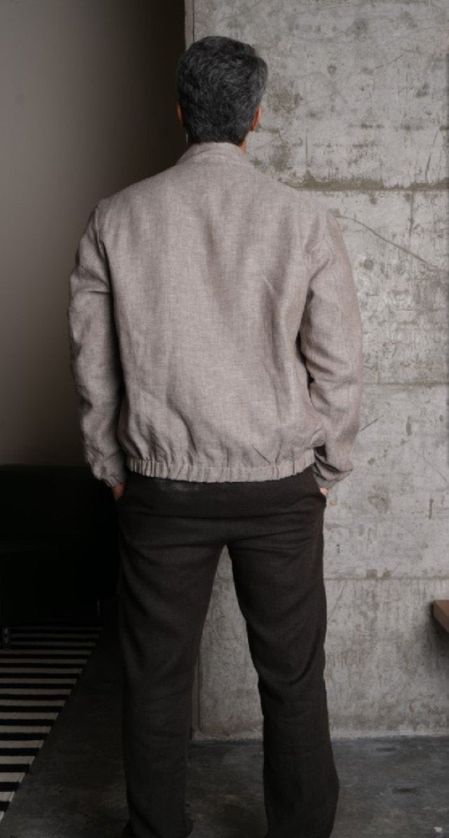 Dune Reversible Linen Bomber