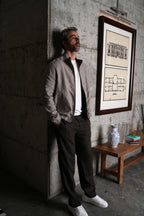 Mesa Linen Collar Bomber