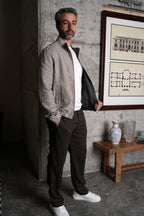Mesa Linen Collar Bomber