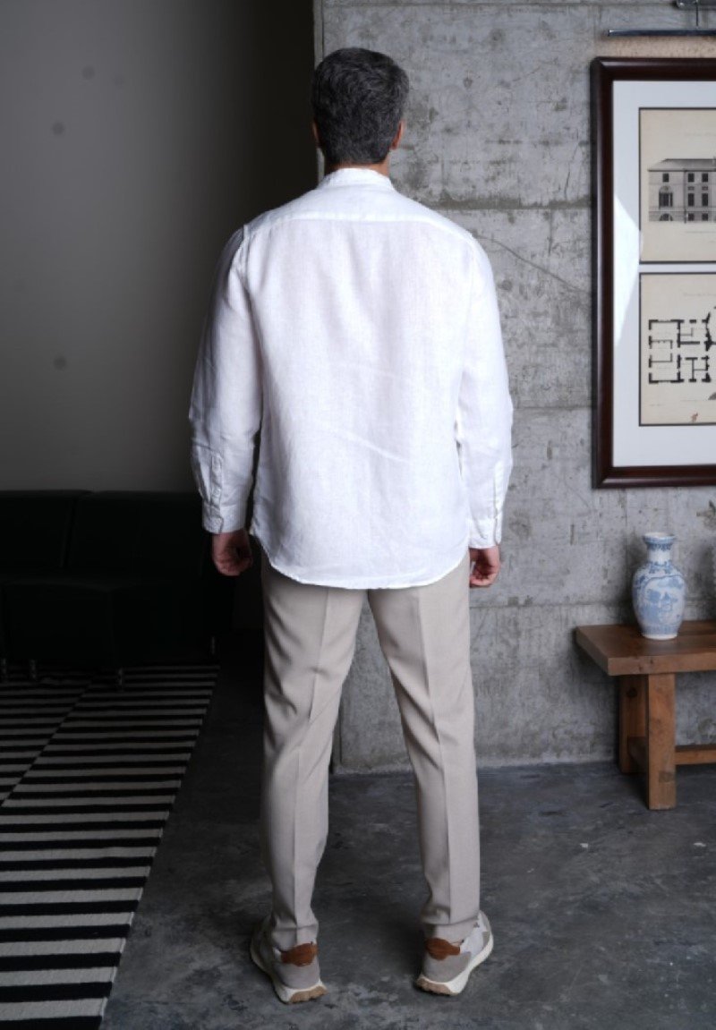 Azure Mandarin Shirt