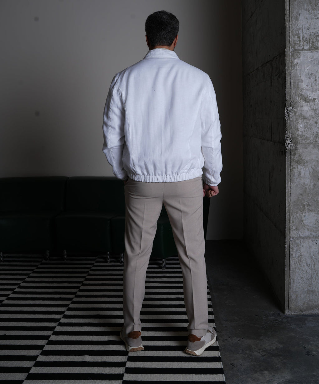 Frost Linen Bomber