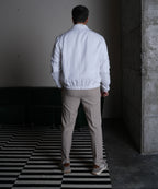 Frost Linen Bomber