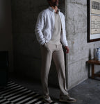 Frost Linen Bomber