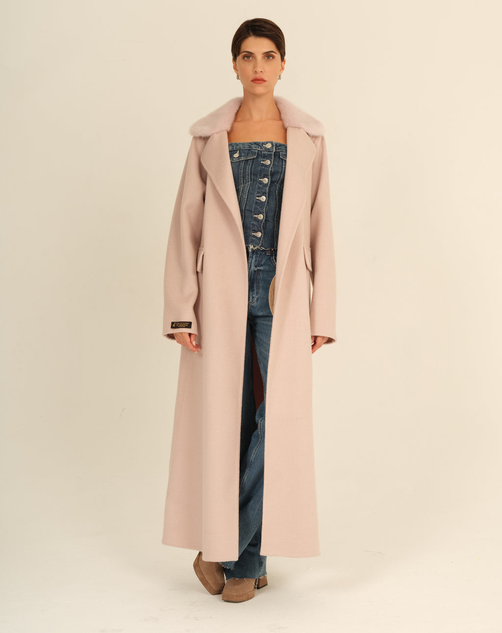 Cipria Long Coat