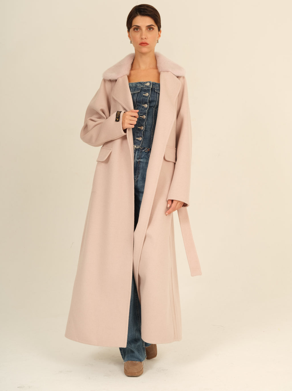 Cipria Long Coat