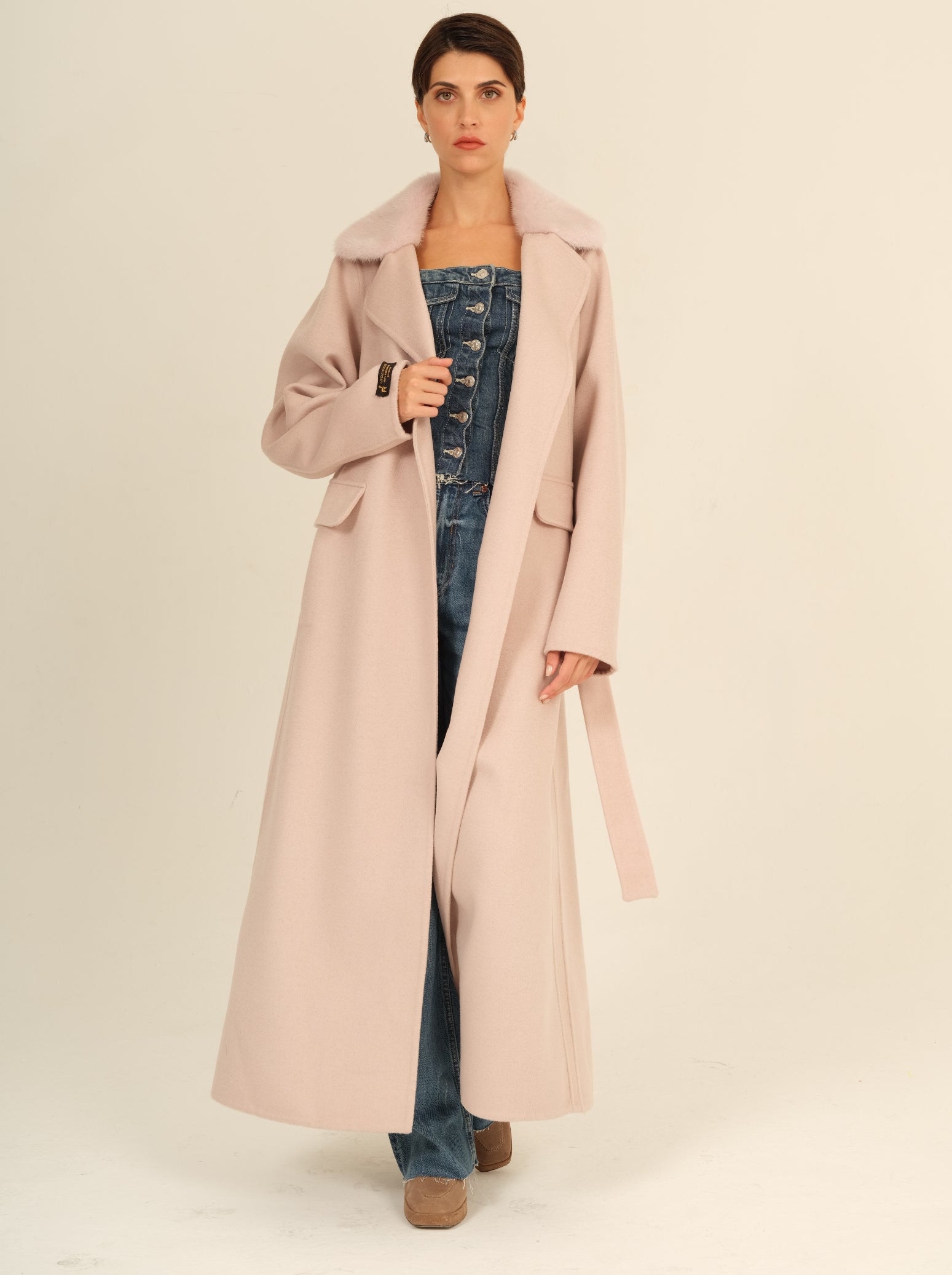 Cipria Long Coat