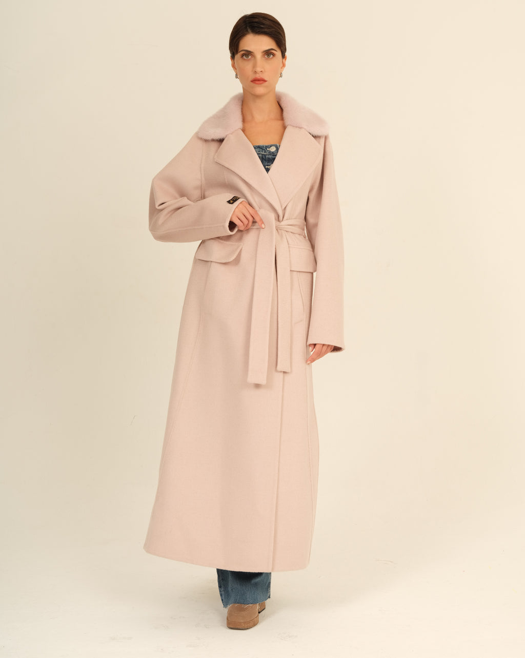 Cipria Long Coat