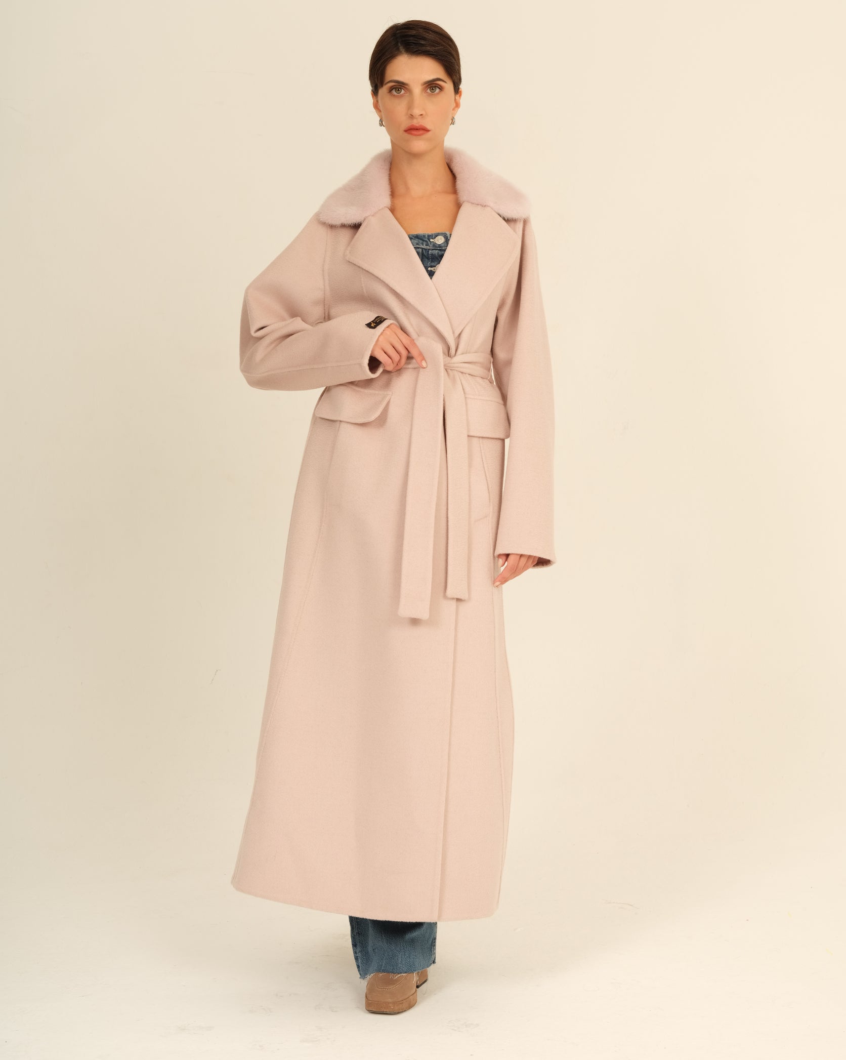 Cipria Long Coat