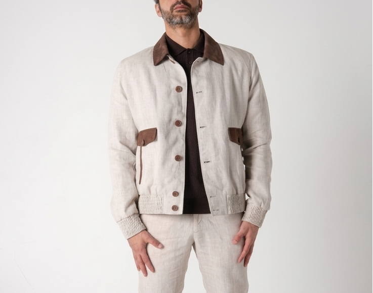 Sable Linen Field Jacket