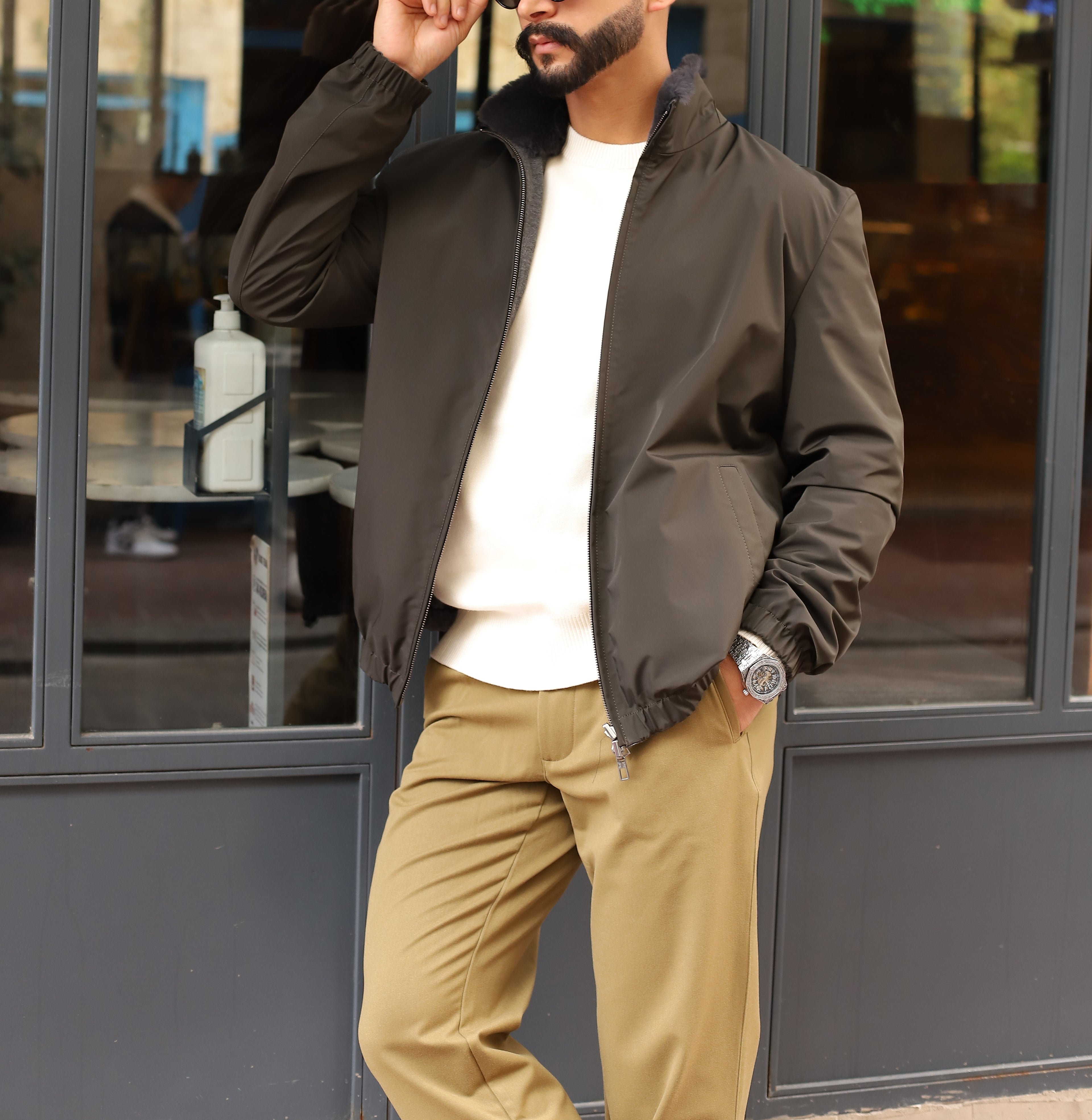 Moro Fur-Collar Bomber