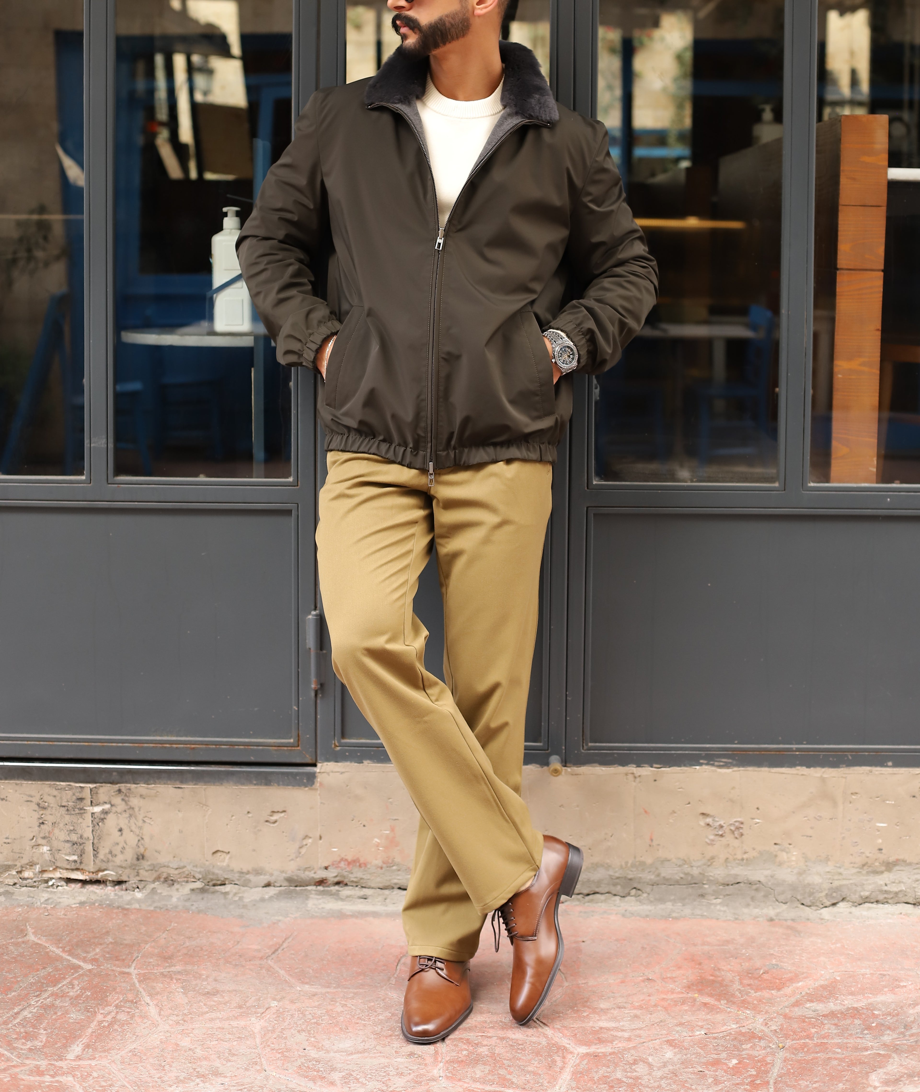 Moro Fur-Collar Bomber