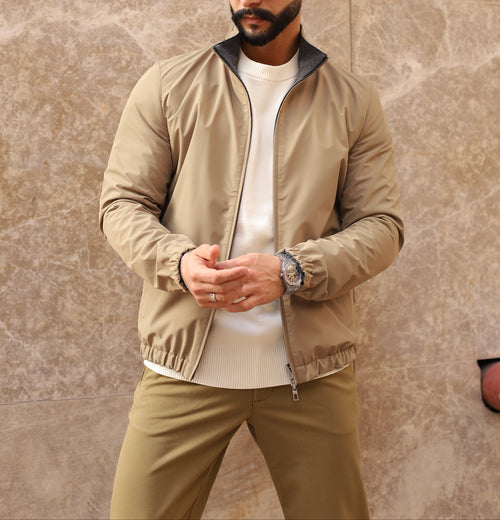 Beige Deckard Bomber