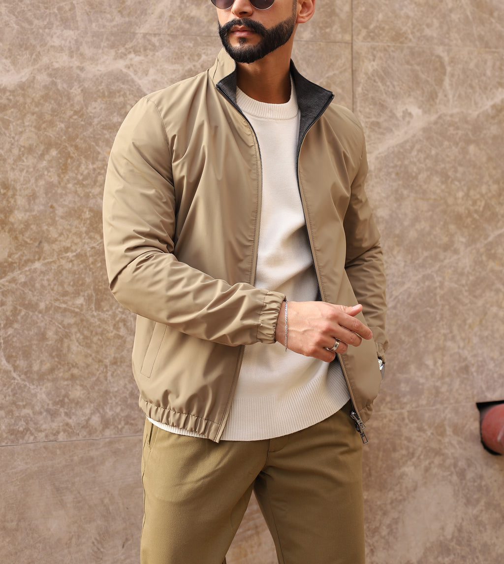 Beige Deckard Bomber