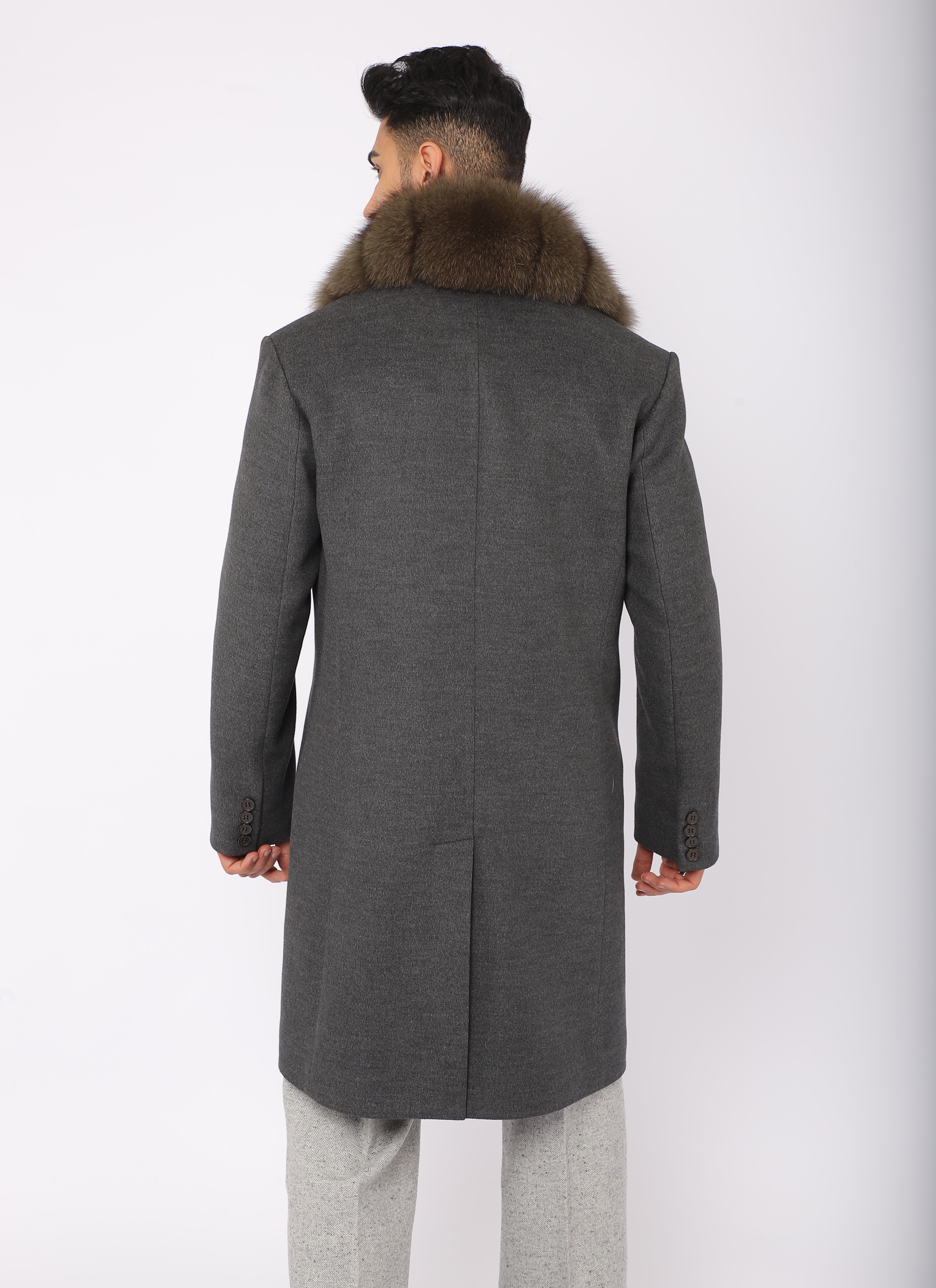 Sable Elegance Cashmere Coat