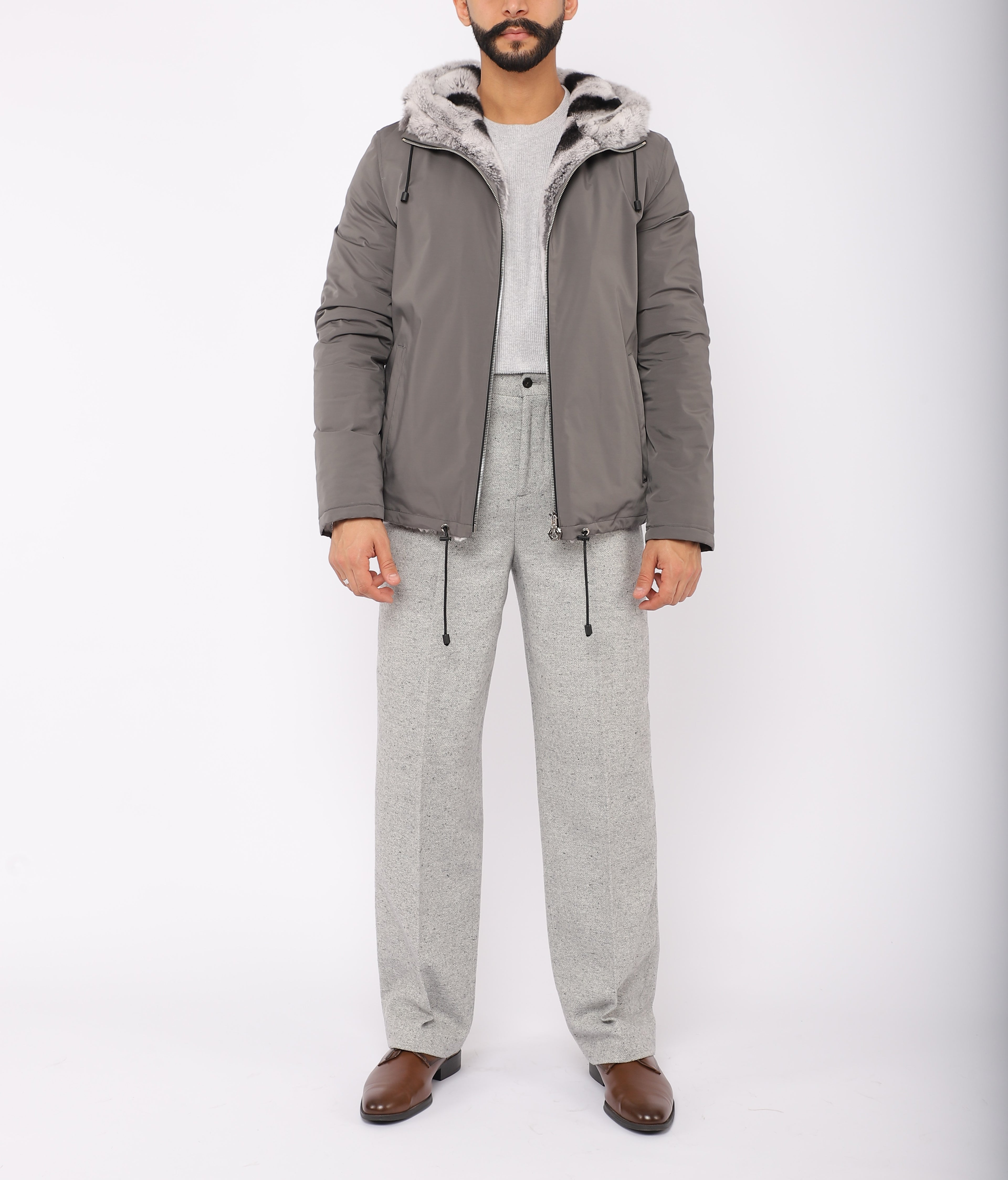 Grigio Chinchilla Parka
