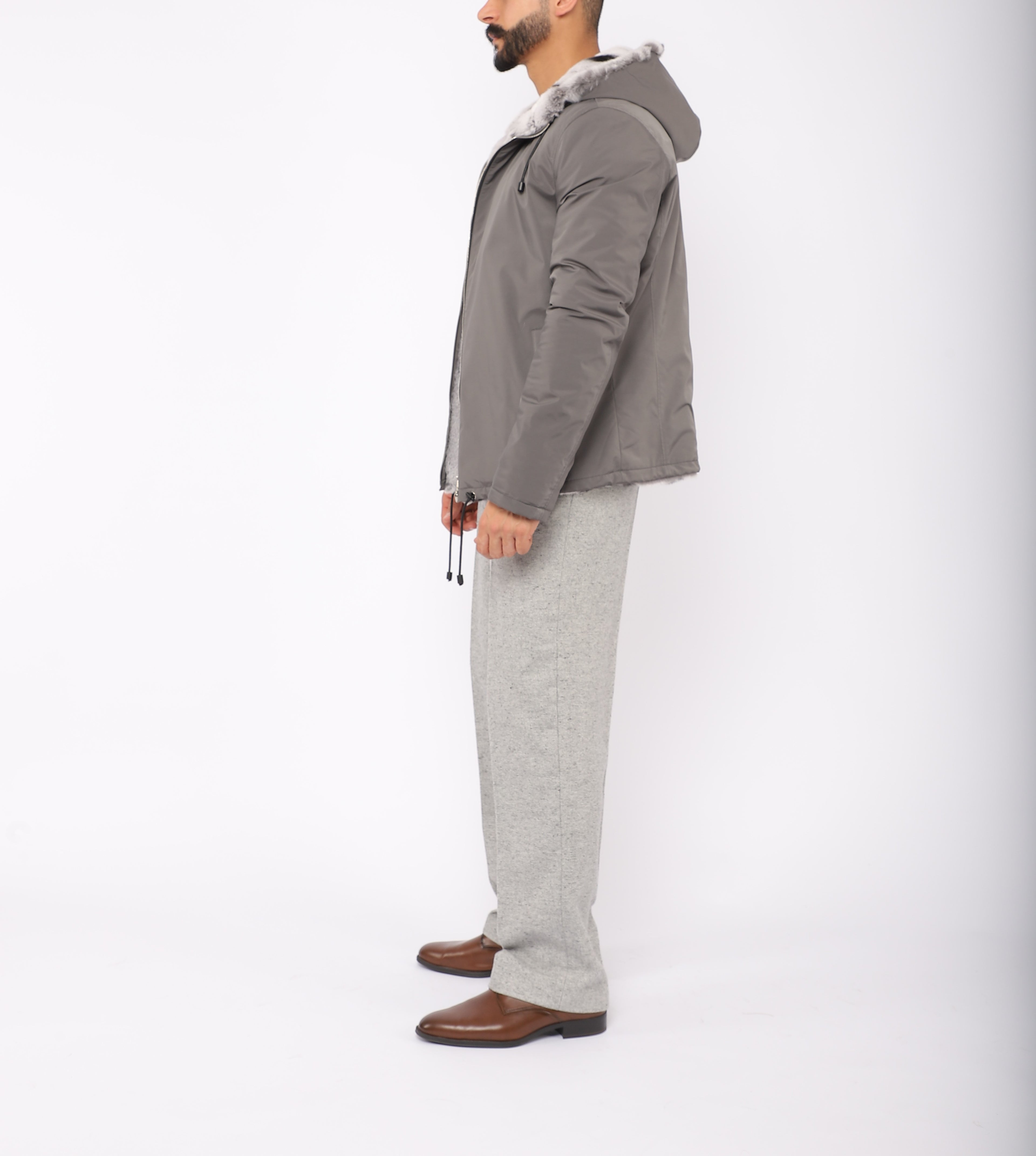 Grigio Chinchilla Parka